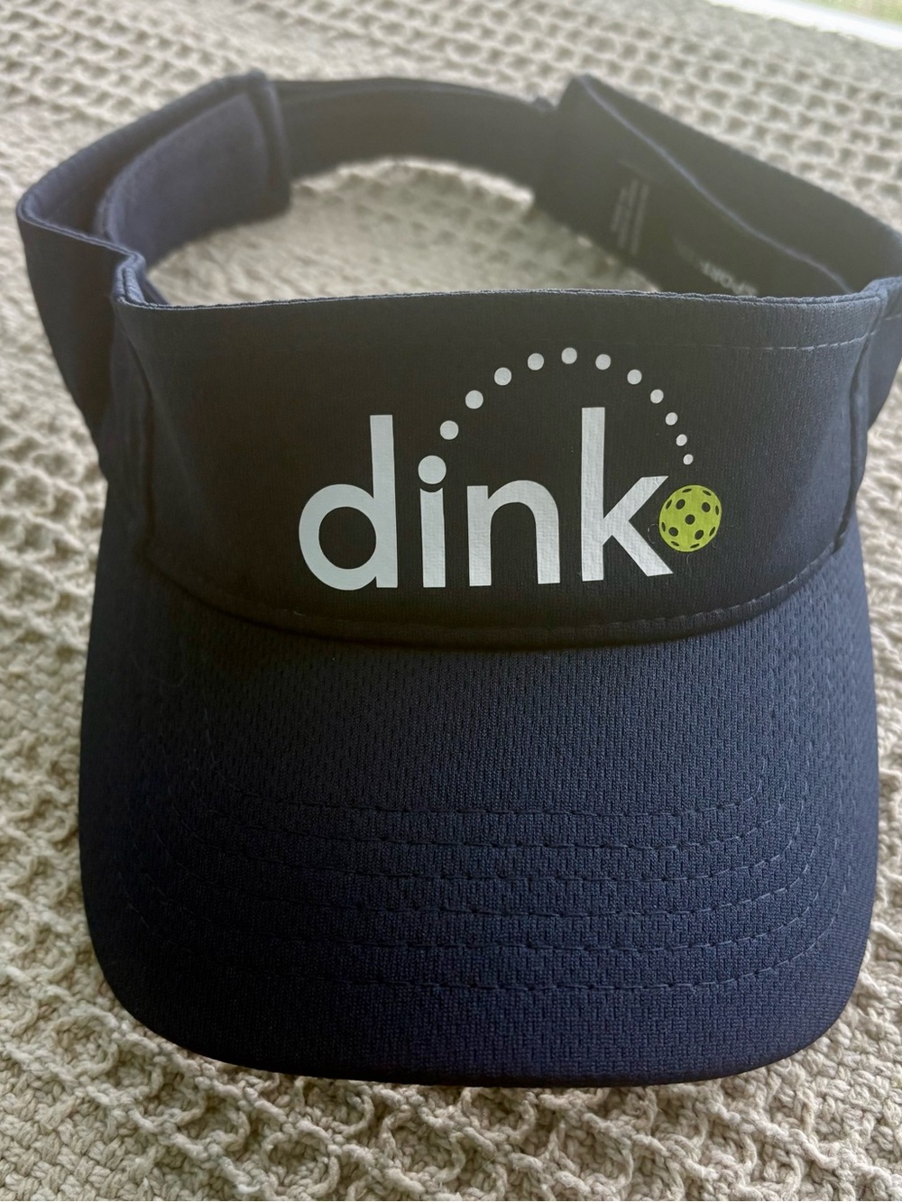 Sport-Tek Black Visor with Lime Logo Accent